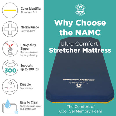 Stryker Stretcher Pad EYE Ultra Comfort (Model 1068-UC) - mattress